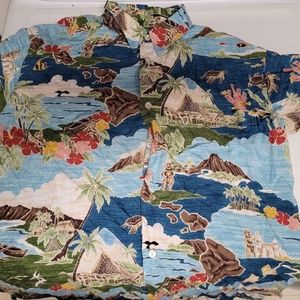 Disney Aulani Resort (Hawaii) Aloha Camp Shirt Size Medium Tori Richard